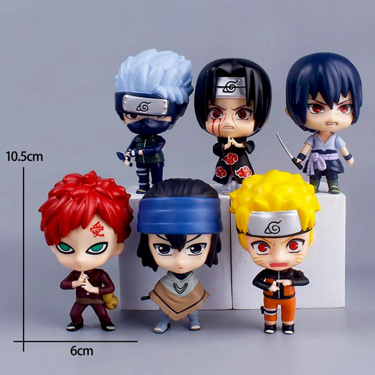 Naruto Set of 6 Action Figures - Collectible Fun!