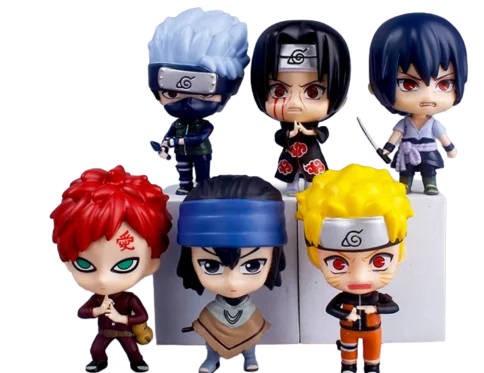 Naruto Action Figures – Set of 6 Anime Collectible Characters