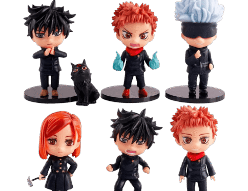 Jujutsu Kaisen Characters – Gojo Set of 6 with Cat Figures