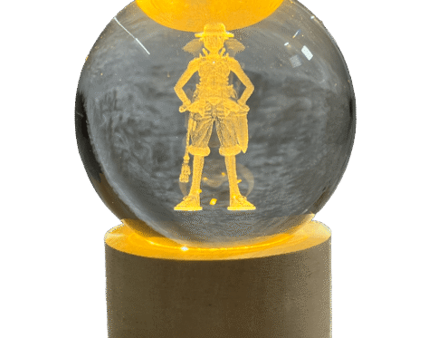 One Piece Luffy Lamp – Standing Crystal Ball Anime Decor