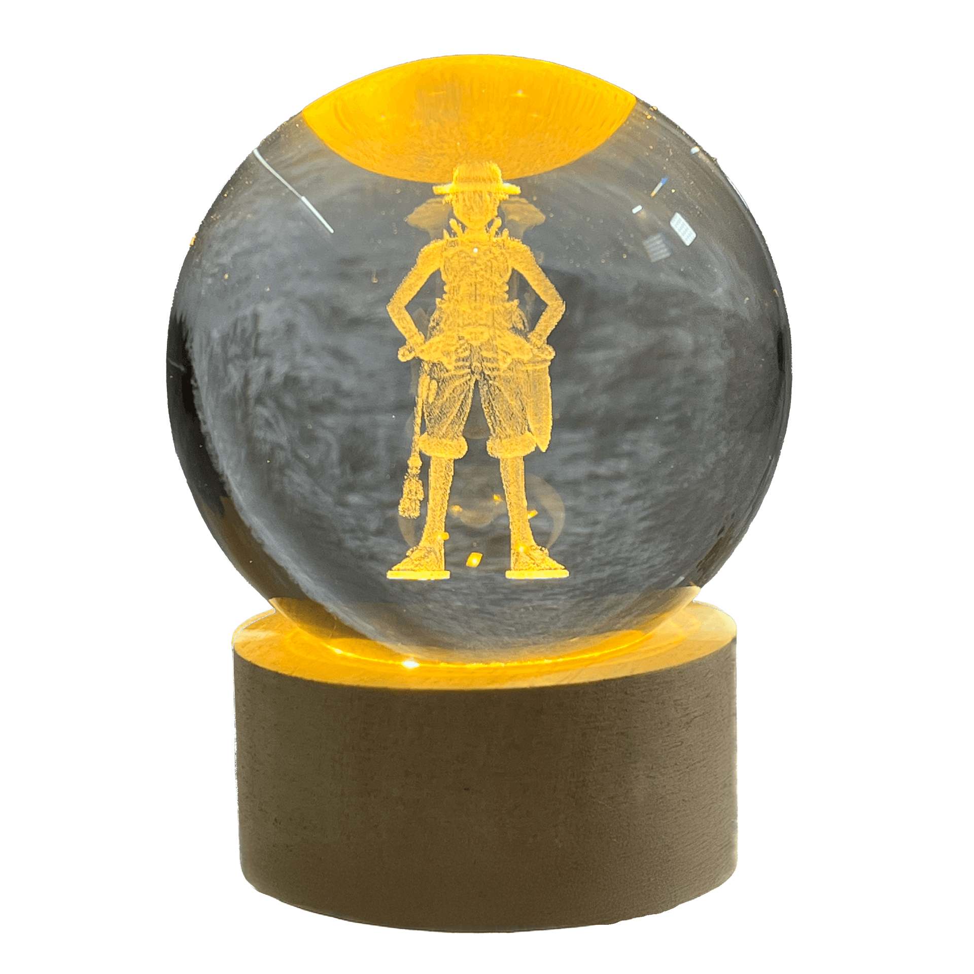 One Piece Luffy Lamp – Standing Crystal Ball Anime Decor