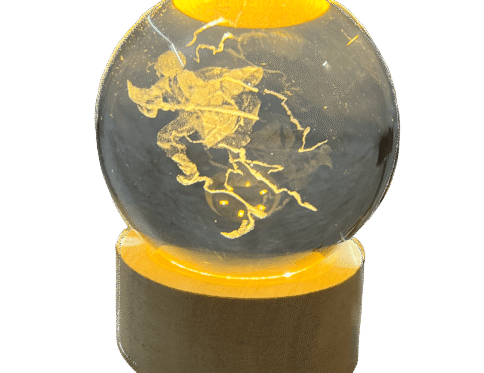 Demon Slayer Zenitsu Lamp – Crystal Ball Anime Decor Light