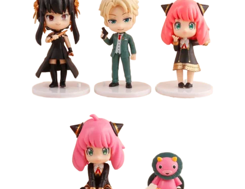Spy x Family Characters – Set of 5 Anime Collectible Figures