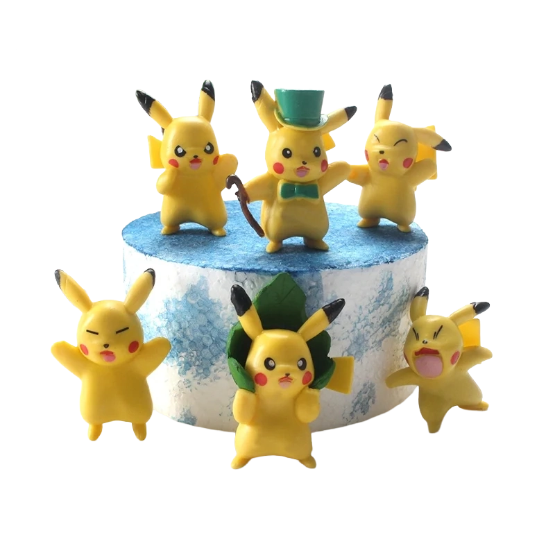 Pokemon Action Figures Pikachu Chibi Random Emotion 2.5cm