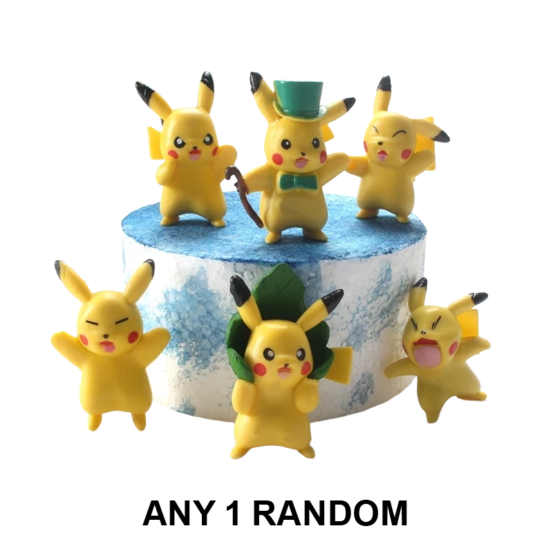 Pokemon Action Figures Pikachu Chibi Random Emotion 2.5cm