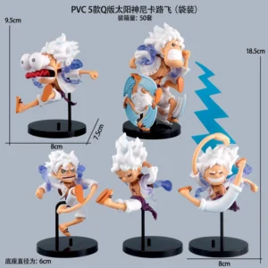 One Piece Action Figure Luffy Gear 5 Multi-Pose PVC Set