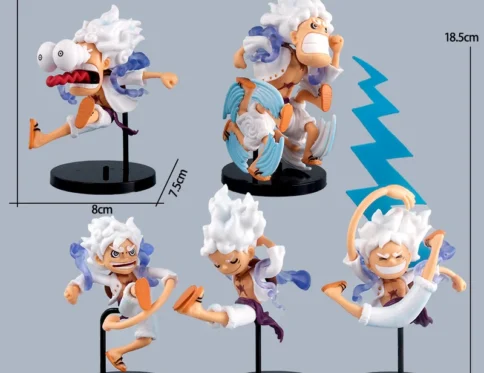 One Piece Action Figure Luffy Gear 5 Multi-Pose PVC Set
