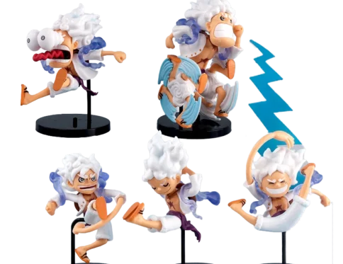 One Piece Action Figure Luffy Gear 5 Multi-Pose PVC Set