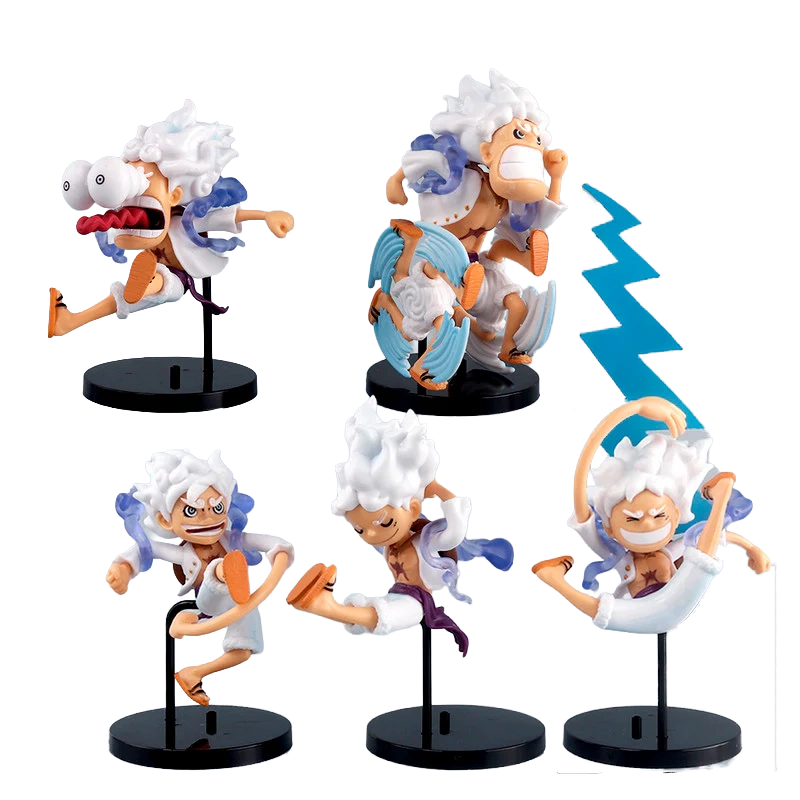 One Piece Action Figure Luffy Gear 5 Multi-Pose PVC Set