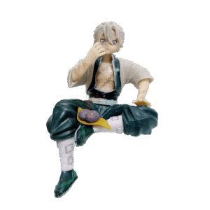 Demon Slayer Action Figure – Sanemi Shinazugawa Sitting Pose Collectible