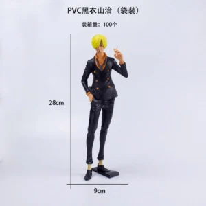Sanji Black Coat One Piece Action Figure
