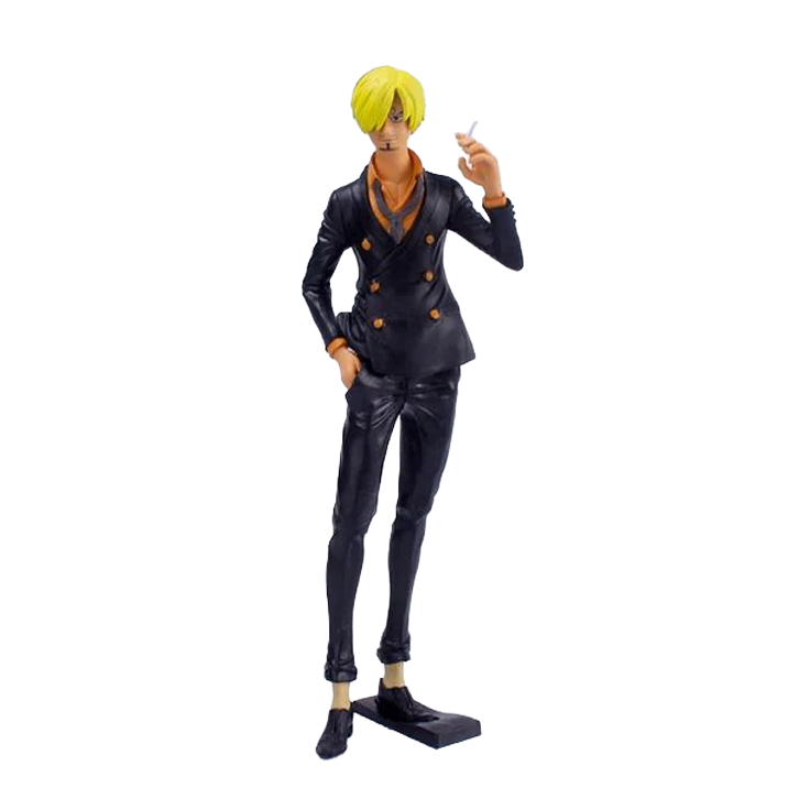 Sanji Black Coat One Piece Action Figure