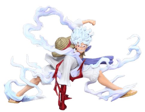Luffy Action Figure – Gear 5 Punching Down Anime Collectible