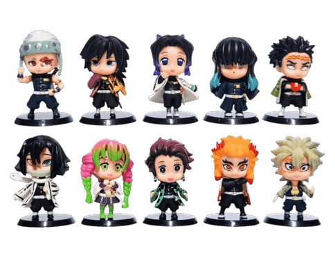 Demon Slayer Figures – 10pcs Anime Collectible Set