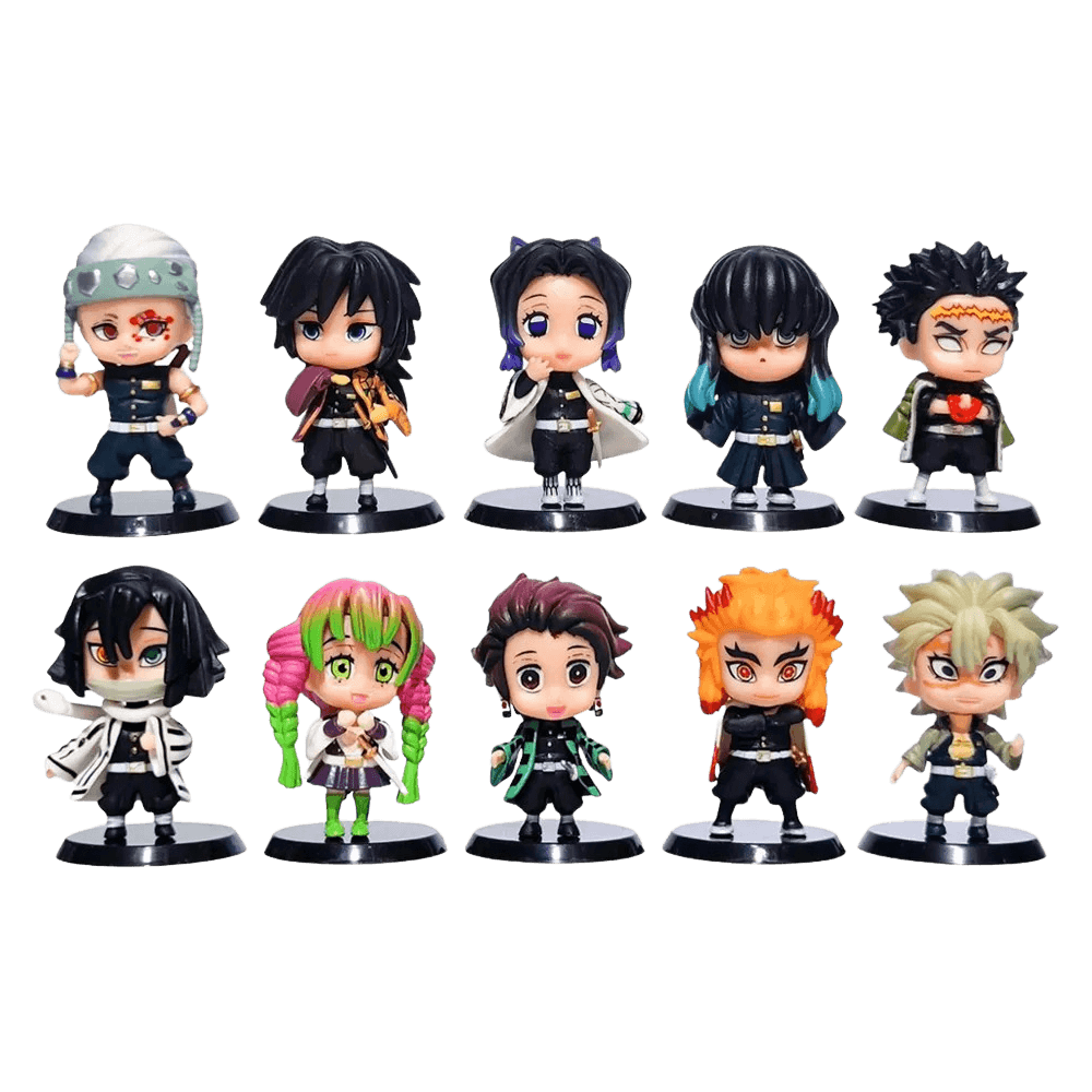 Demon Slayer Figures – 10pcs Anime Collectible Set