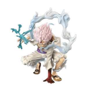 Luffy Action Figure – Gear 5 Crouching Pose 18cm Collectible