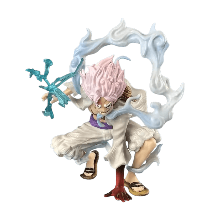 Luffy Action Figure – Gear 5 Crouching Pose 18cm Collectible