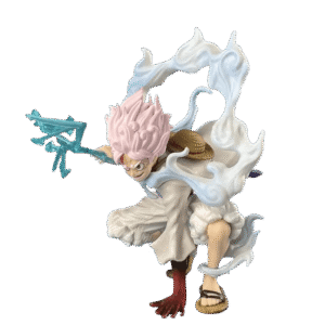 Luffy Action Figure – Gear 5 Crouching Pose 18cm Collectible
