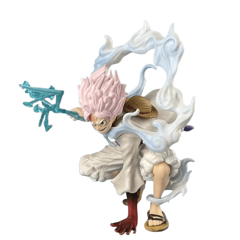 Luffy Action Figure – Gear 5 Crouching Pose 18cm Collectible