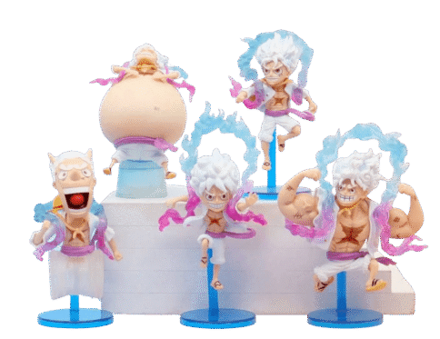 Luffy Action Figure – Gear 5 Luffy Set of 5 Anime Collectibles