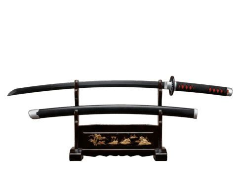 Demon Slayer Katana – Tanjiro Black Blade Sword Replica