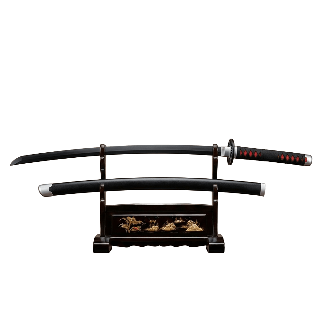 Demon Slayer Katana – Tanjiro Black Blade Sword Replica