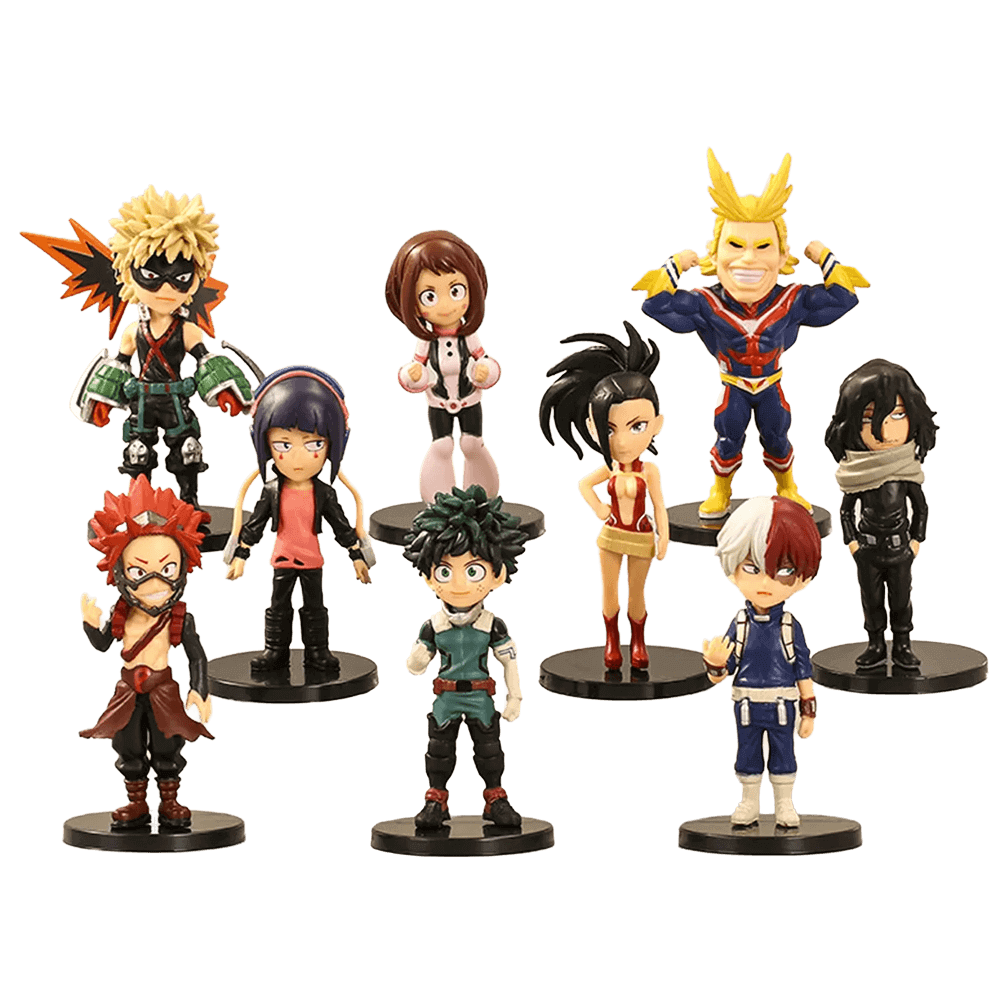 My Hero Academia Figures – Set of 9 Anime Action Collectibles