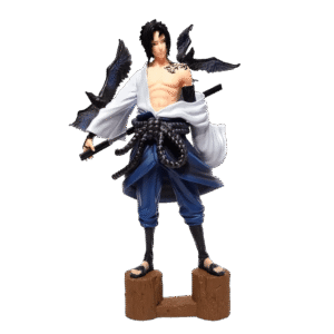 Sasuke Action Figure – Standing on Wood Naruto Anime Collectible