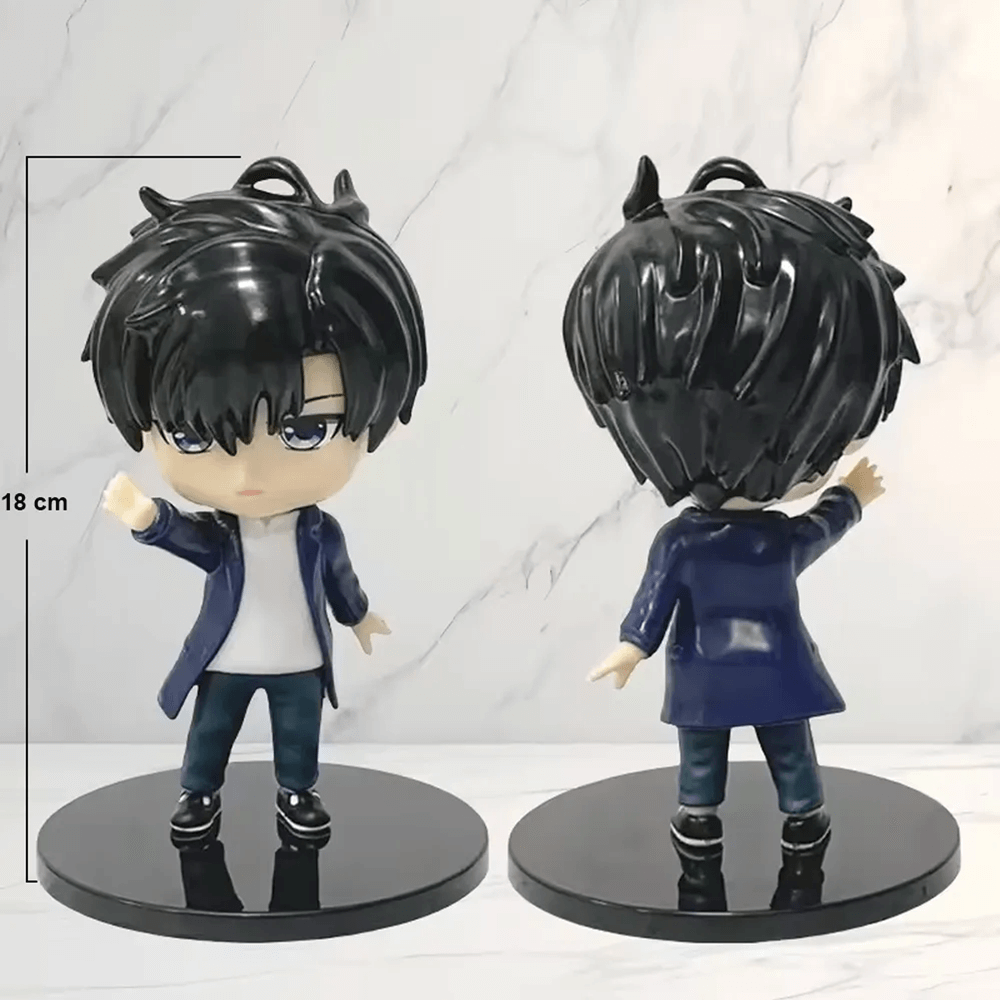 Solo Leveling Action Figure – Sung Jin-Woo Big Head 18 cm Collectible