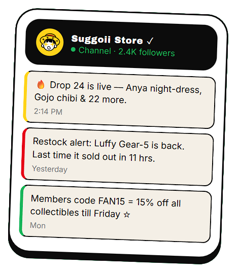 SUGGOII OTAKU STORE - India’s Ultimate Anime Merchandise & Figure Shop